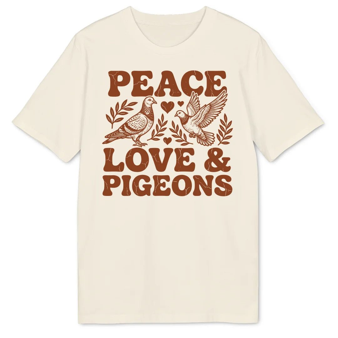 Peace, Love & Pigeons Bio T-Shirt - Wild Spirit