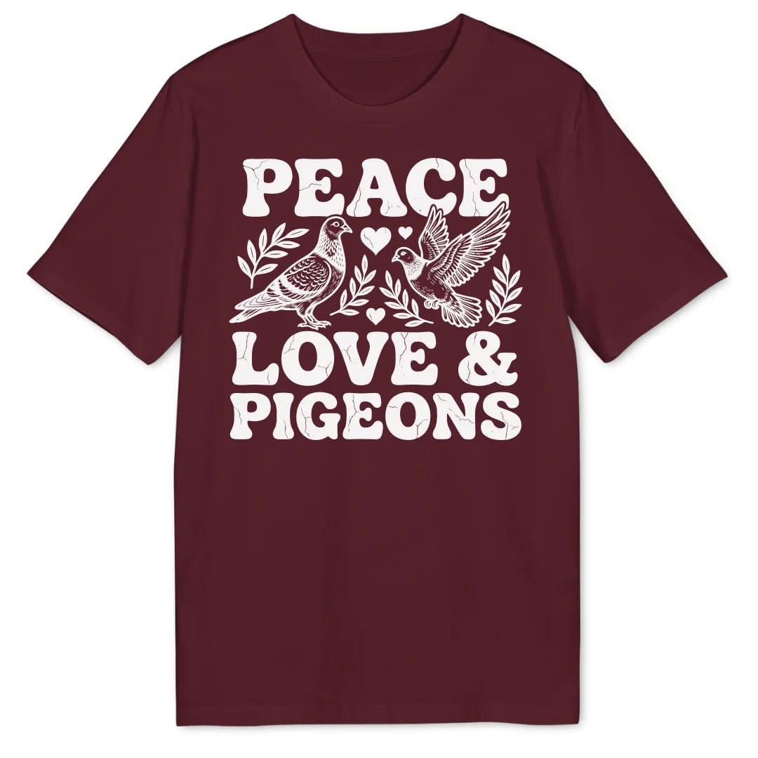 Peace, Love & Pigeons Bio T-Shirt - Wild Spirit