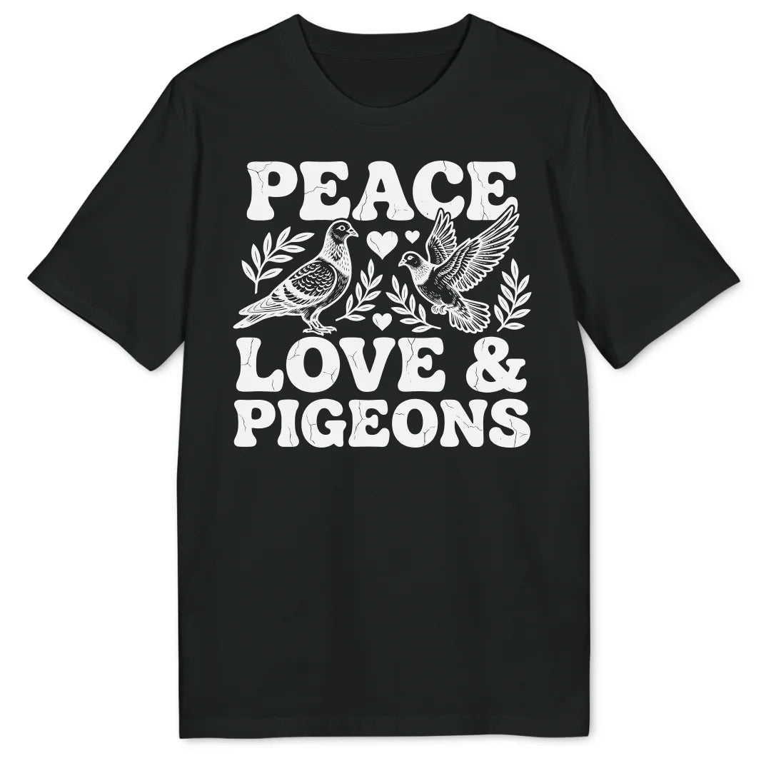 Peace, Love & Pigeons Bio T-Shirt - Wild Spirit