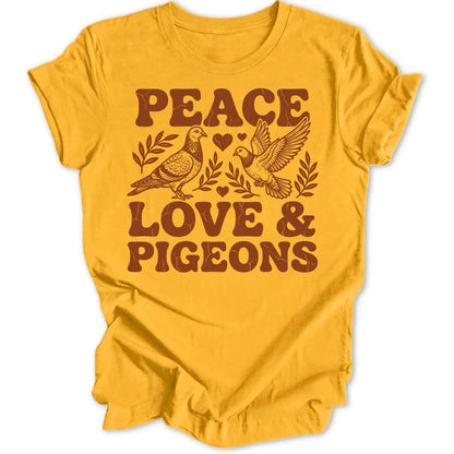 Peace, Love & Pigeons Unisex T-Shirt - Wild Spirit