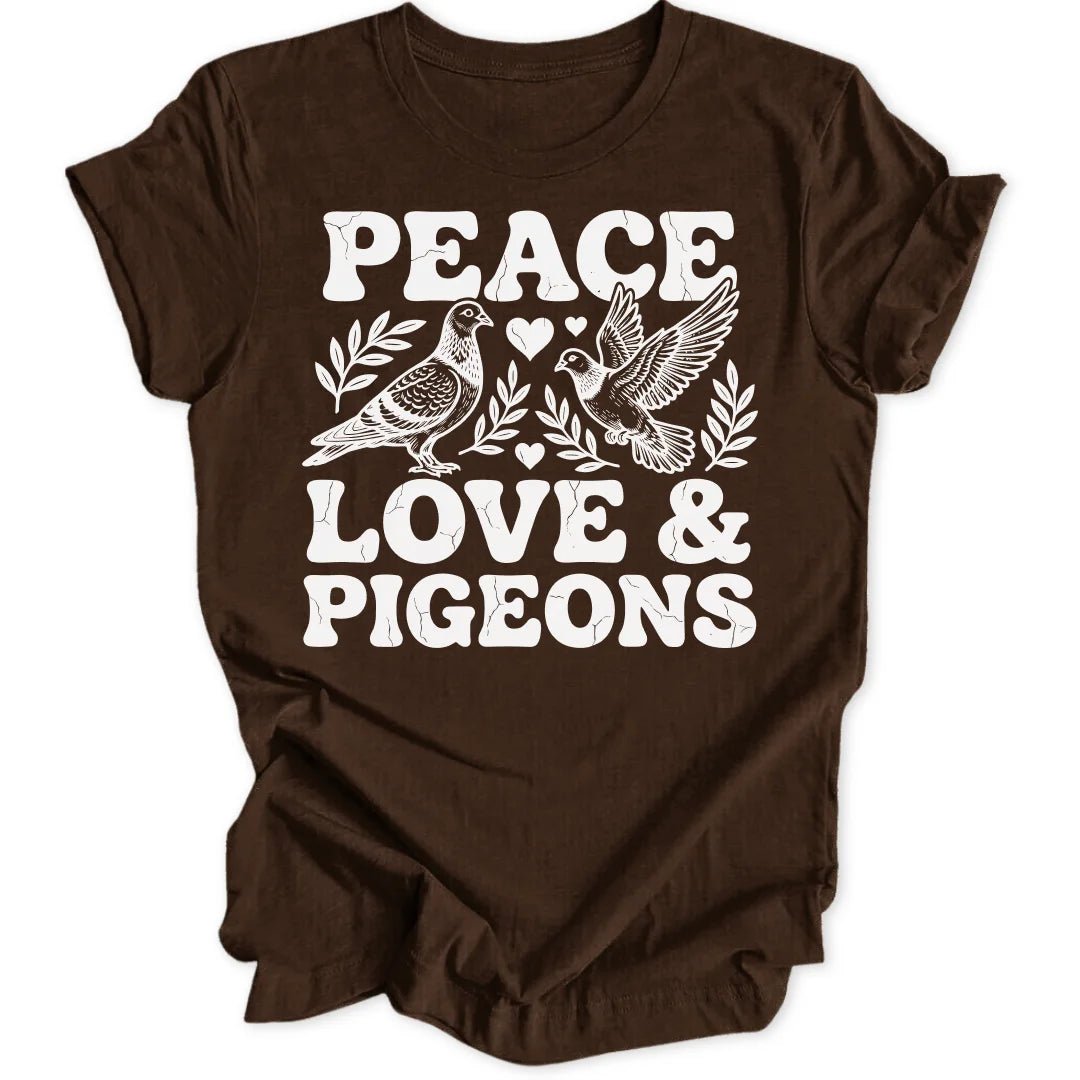 Peace, Love & Pigeons Unisex T-Shirt - Wild Spirit