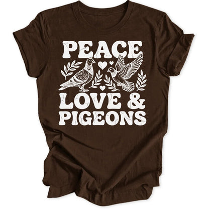 Peace, Love & Pigeons Unisex T-Shirt - Wild Spirit