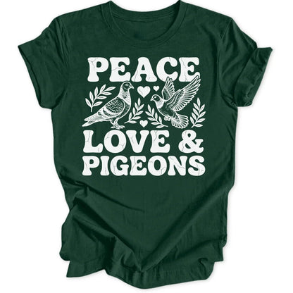 Peace, Love & Pigeons Unisex T-Shirt - Wild Spirit