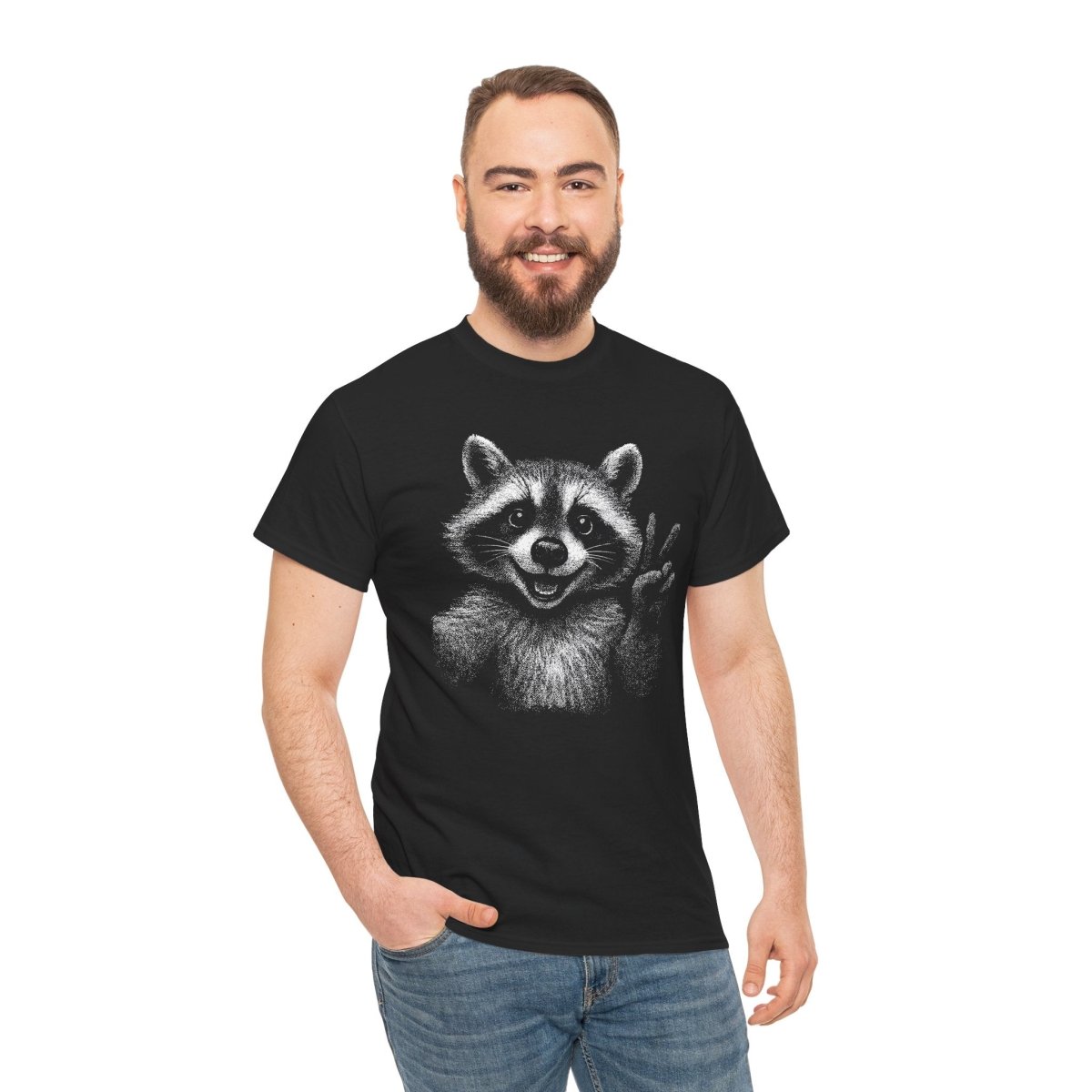 Peace Raccoon Unisex T-Shirt - Wild Spirit
