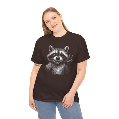Peace Raccoon Unisex T-Shirt - Wild Spirit