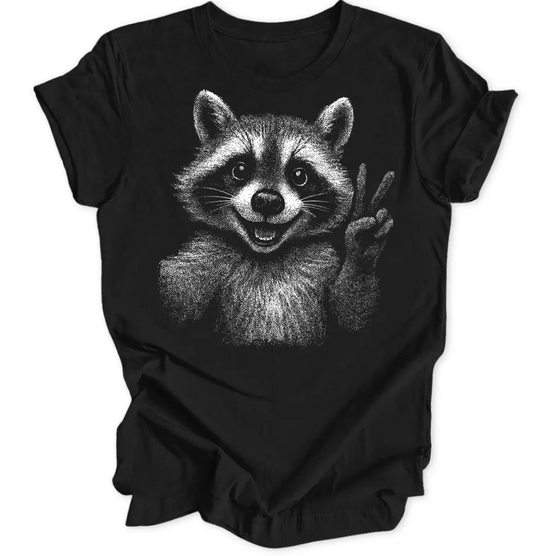 Peace Raccoon Unisex T-Shirt - Wild Spirit