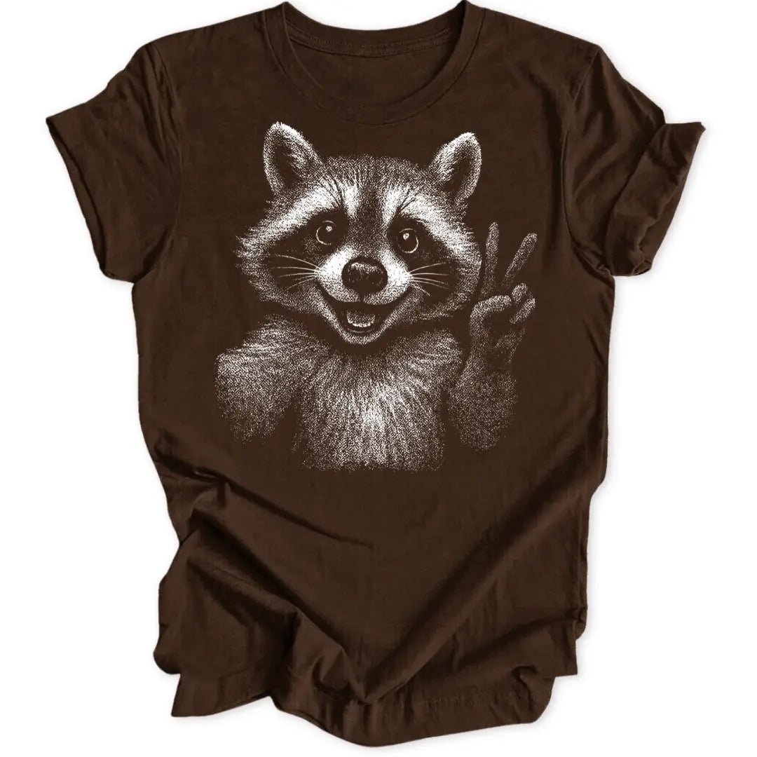 Peace Raccoon Unisex T-Shirt - Wild Spirit