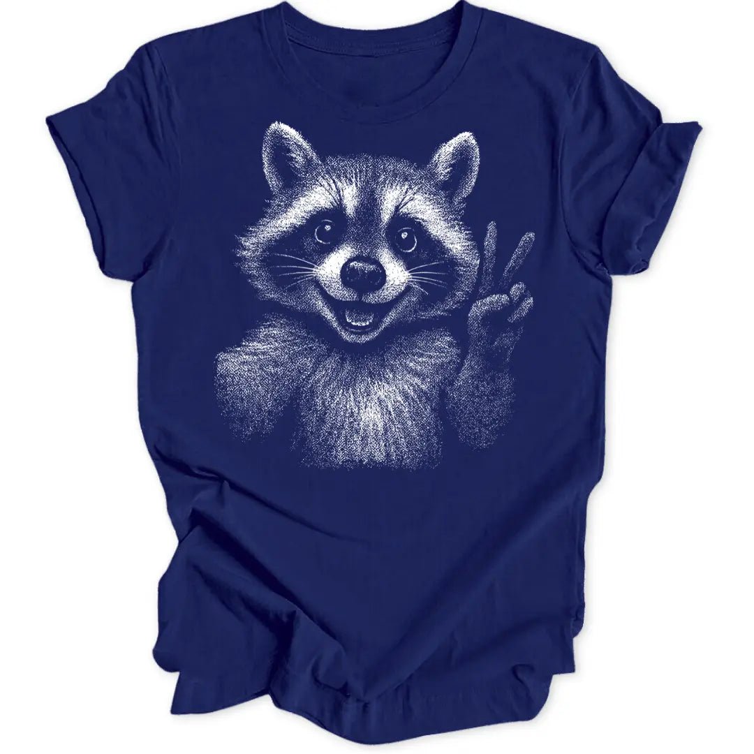 Peace Raccoon Unisex T-Shirt - Wild Spirit