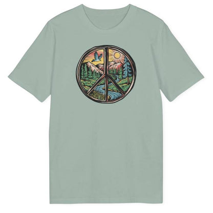 Peace Sign Landscape Bio T-Shirt - Wild Spirit
