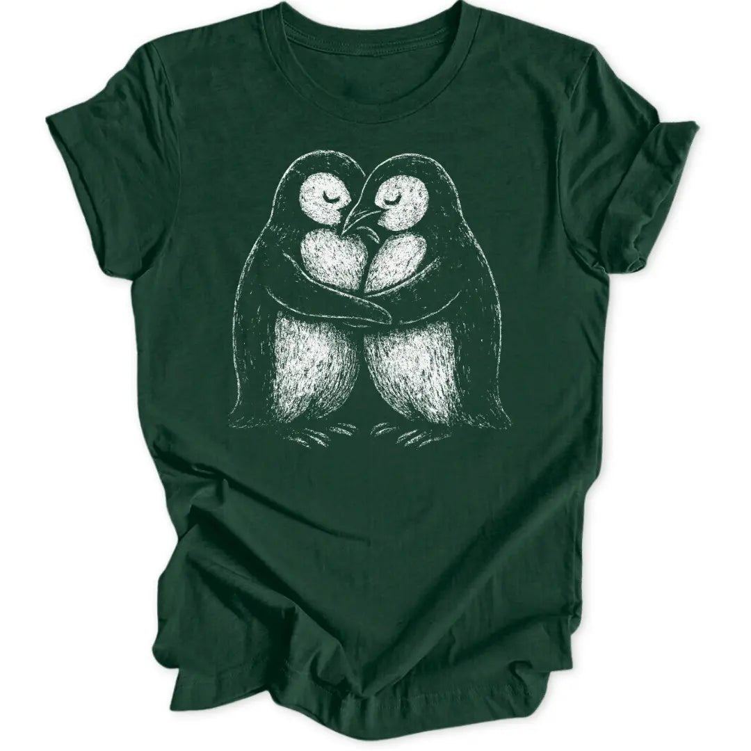 Penguin Couple Unisex T-Shirt - Wild Spirit
