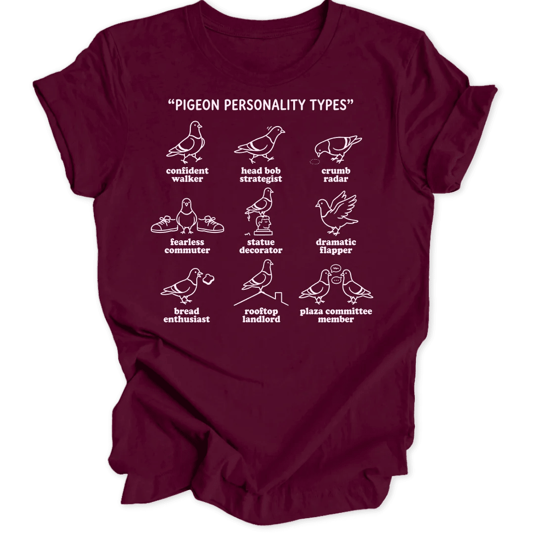 Pigeon Personalities Unisex T-Shirt - Wild Spirit