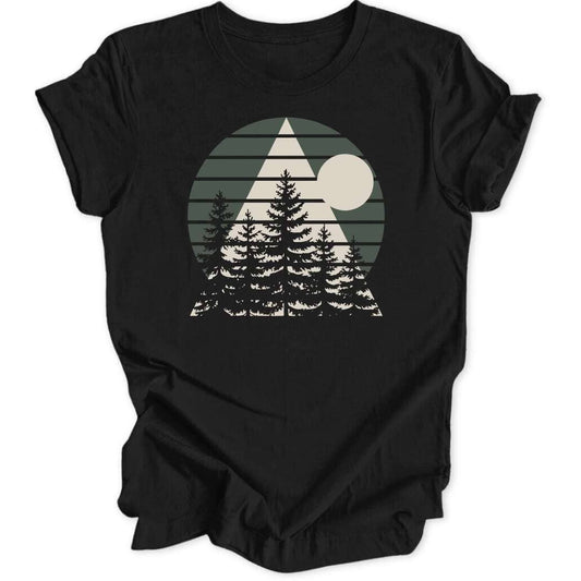 Pines Triangle T-Shirt T-Shirt Schwarz / S