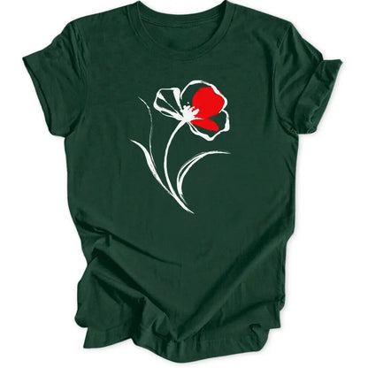 Poppy Art Unisex T-Shirt - Wild Spirit