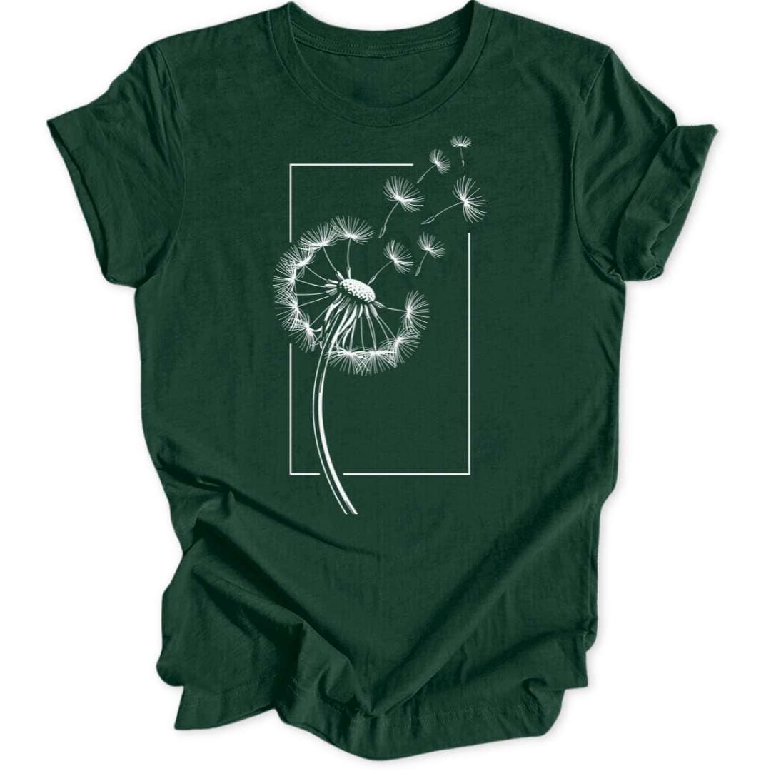 Pusteblume Unisex T-Shirt T-Shirt Waldgrün / S