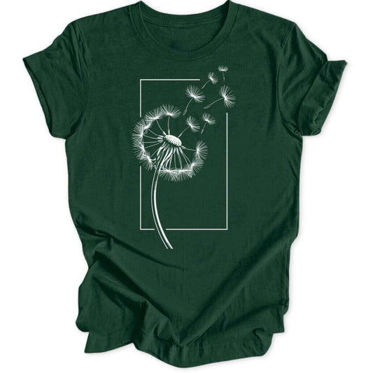 Pusteblume Unisex T-Shirt T-Shirt Waldgrün / S