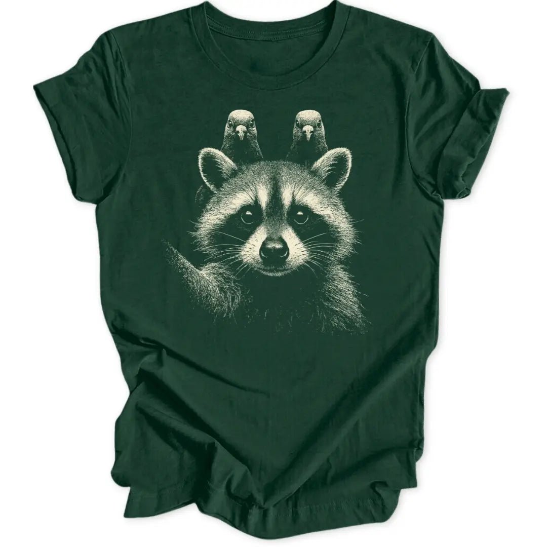 Racoon Selfie Unisex T-Shirt - Wild Spirit