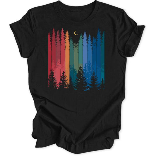 Rainbow Forest T-Shirt T-Shirt Black / S