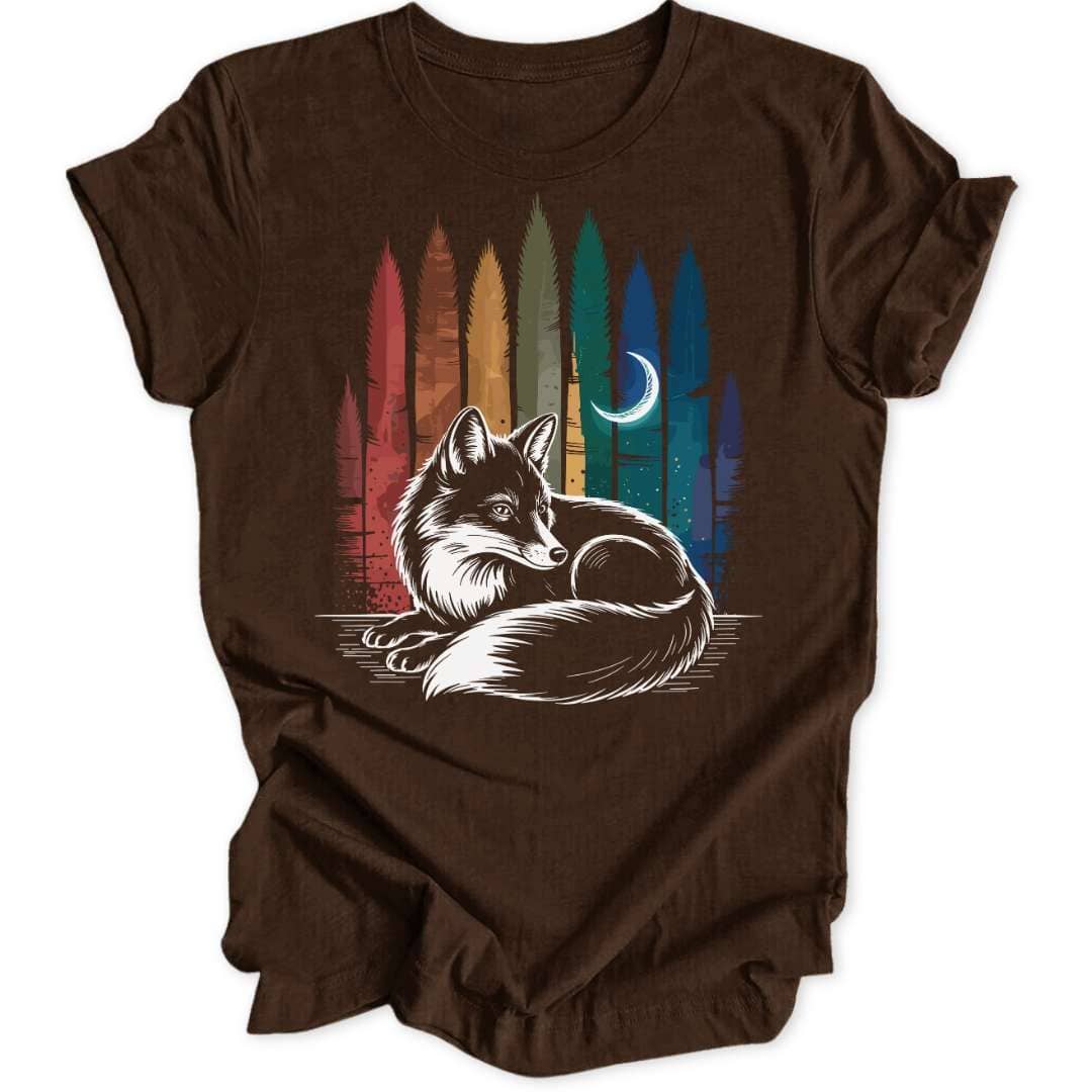 Rainbow Fox T-Shirt T-Shirt Braun / S