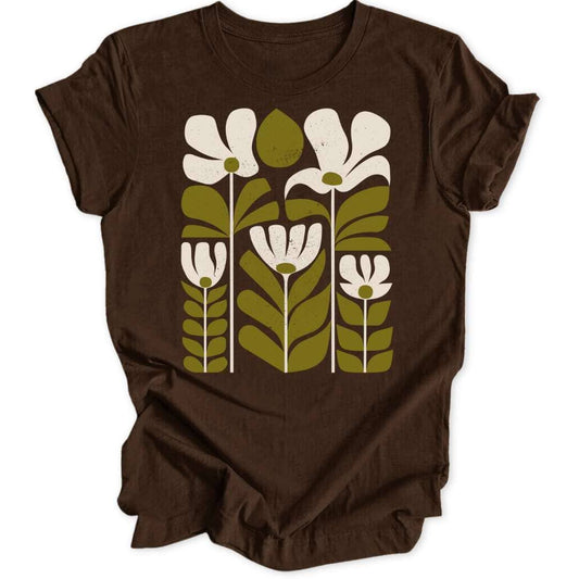 Retro Garten T-Shirt T-Shirt Braun / S