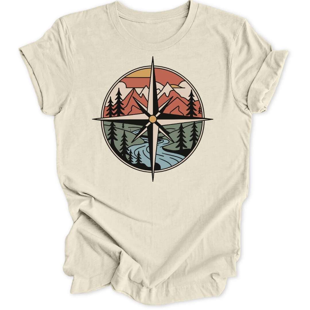Retro Kompass Unisex T-Shirt - Wild Spirit
