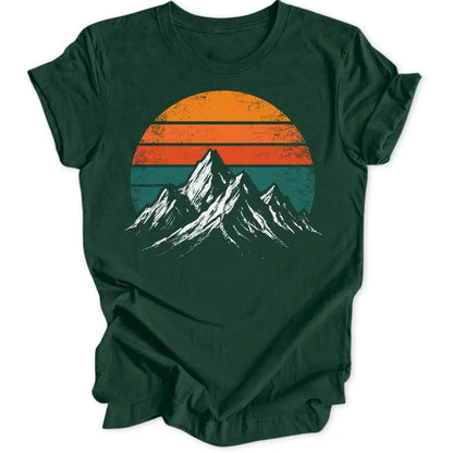 Retro Mountain Sunset Unisex T-Shirt - Wild Spirit