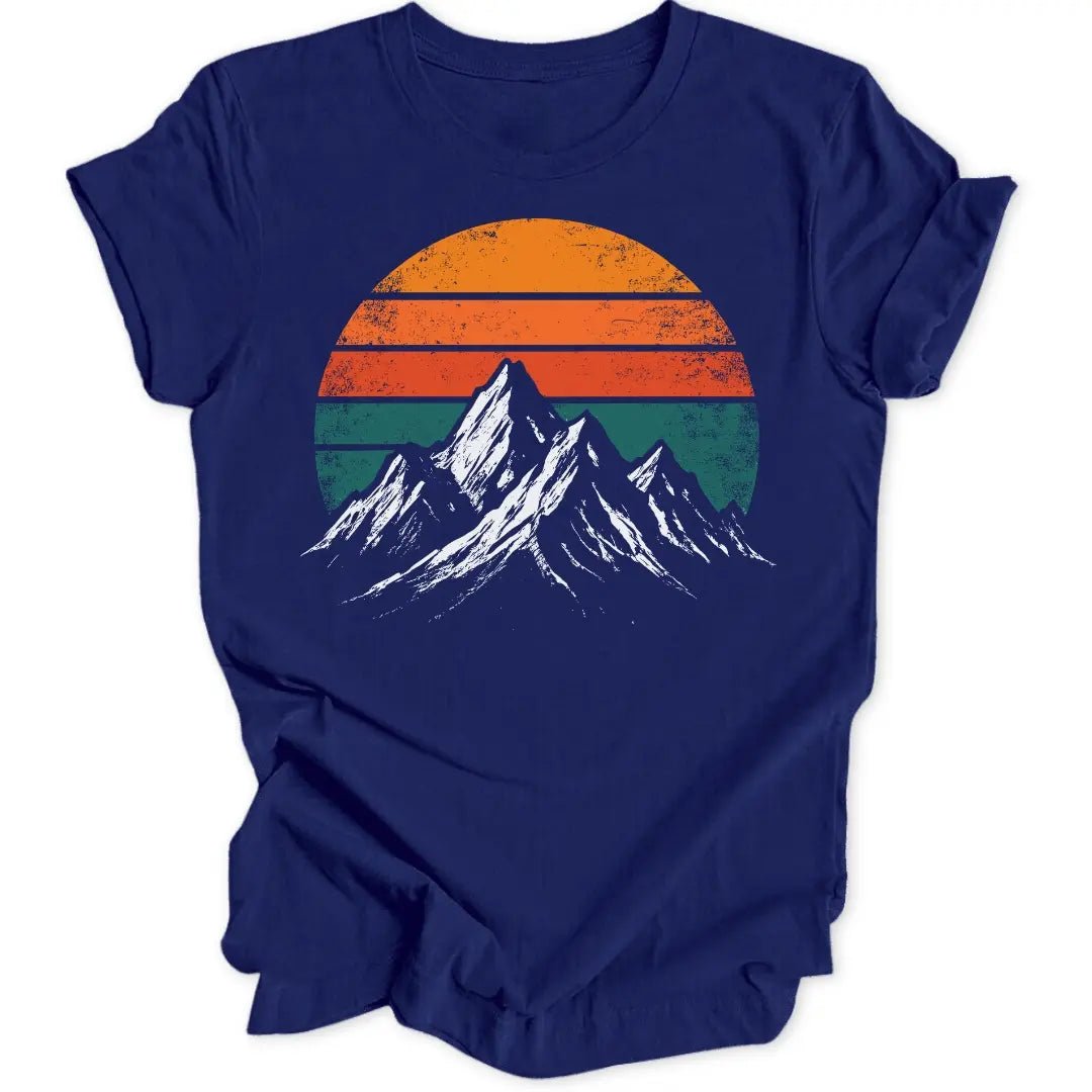 Retro Mountain Sunset Unisex T-Shirt - Wild Spirit