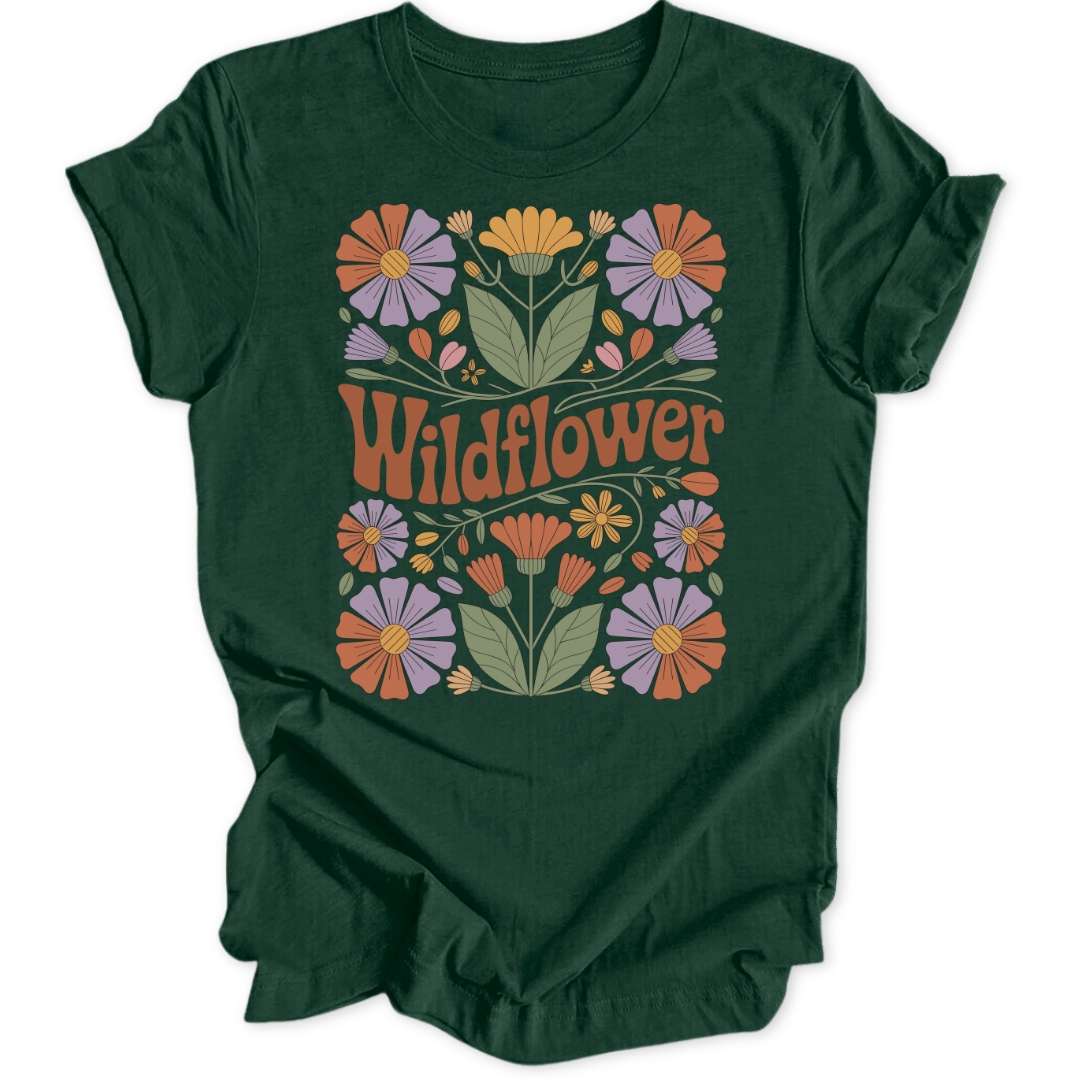 Retro Wildflower Unisex T-Shirt - Wild Spirit