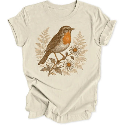 Robin Illustration Unisex T-Shirt - Wild Spirit