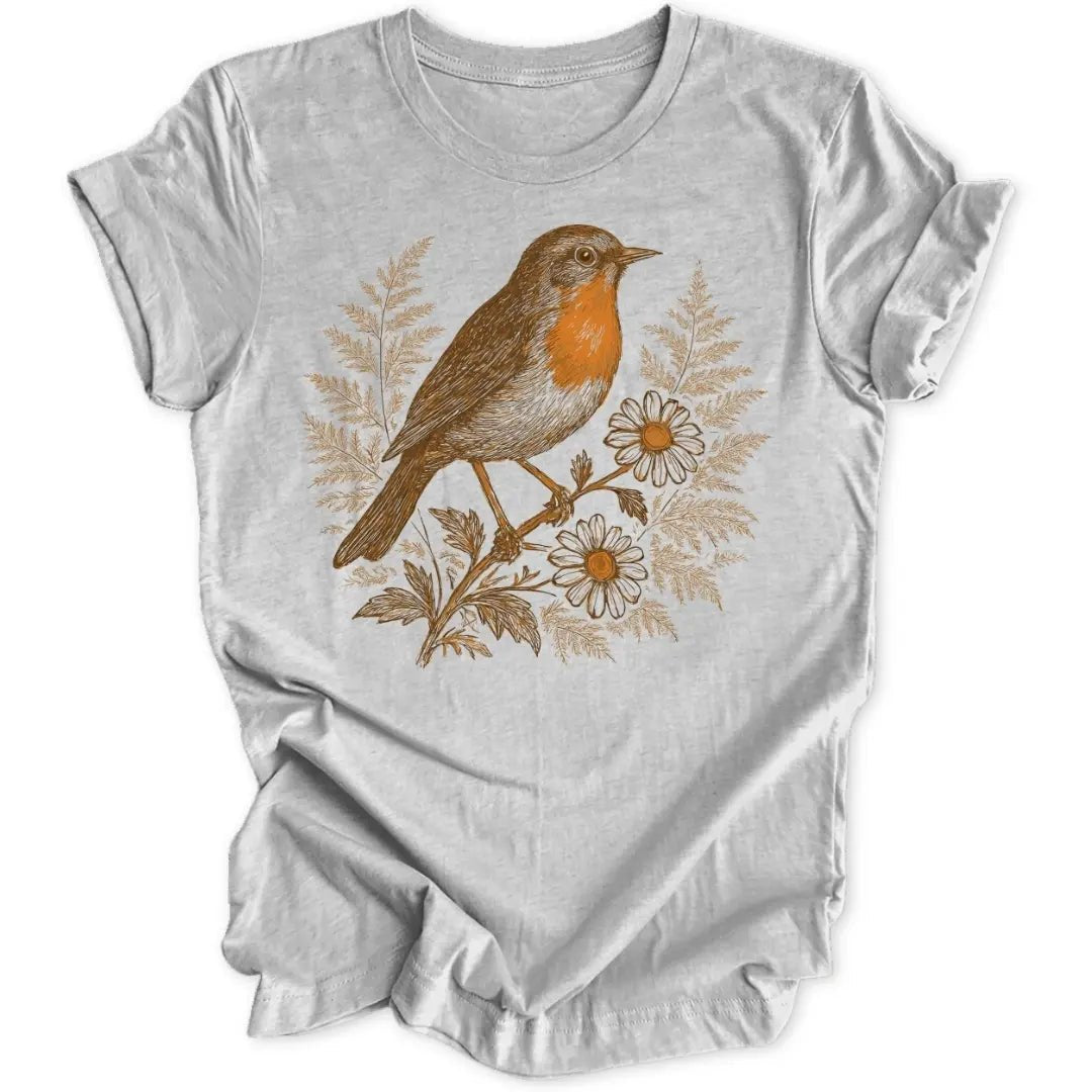 Robin Illustration Unisex T-Shirt - Wild Spirit