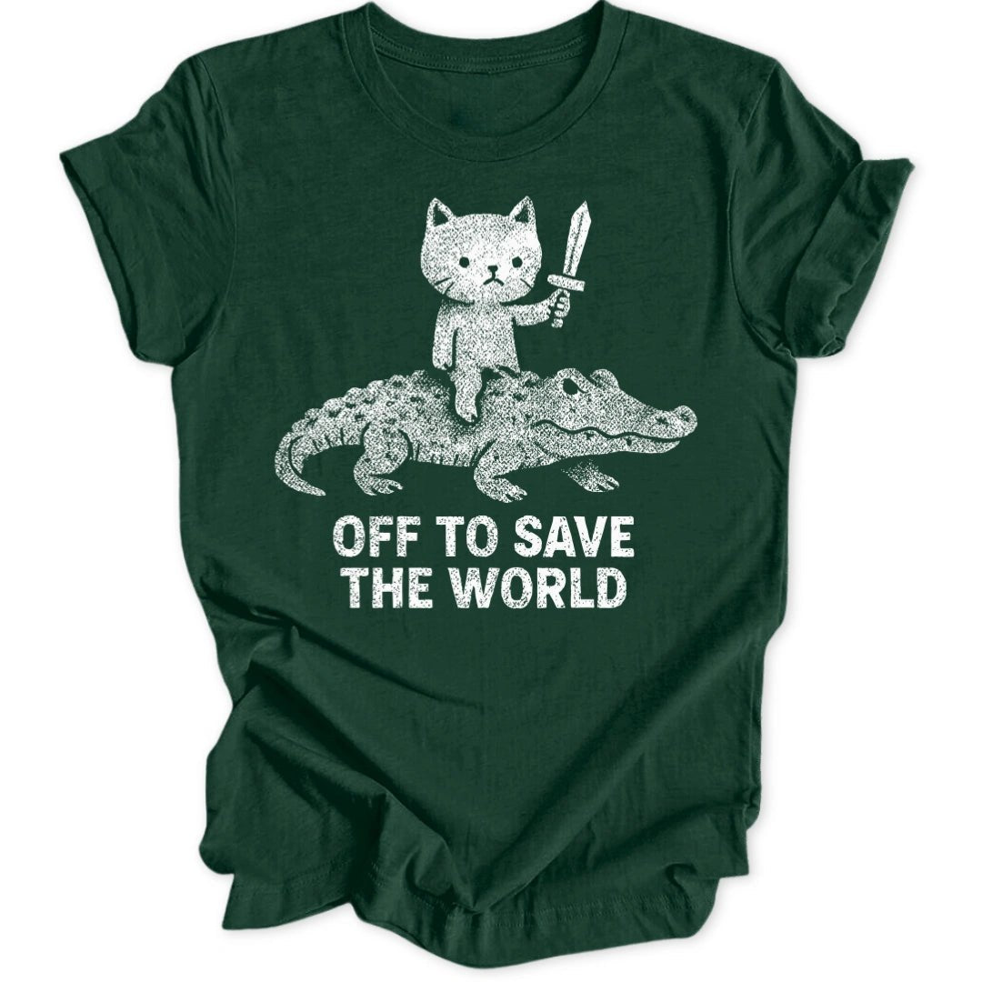 Save The World Kitten Unisex T-Shirt - Wild Spirit