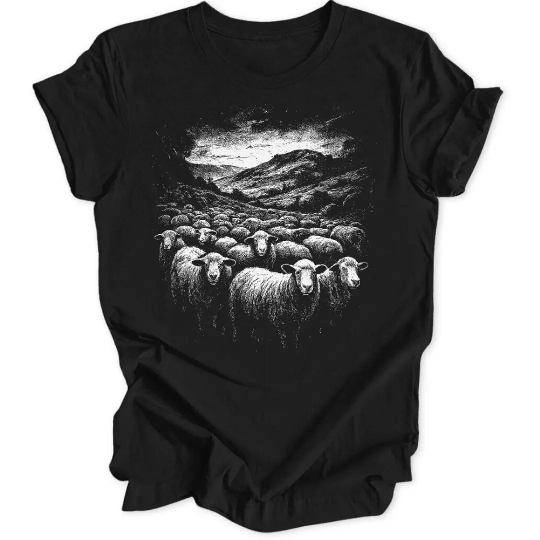 Sheep Flock Unisex T-Shirt - Wild Spirit