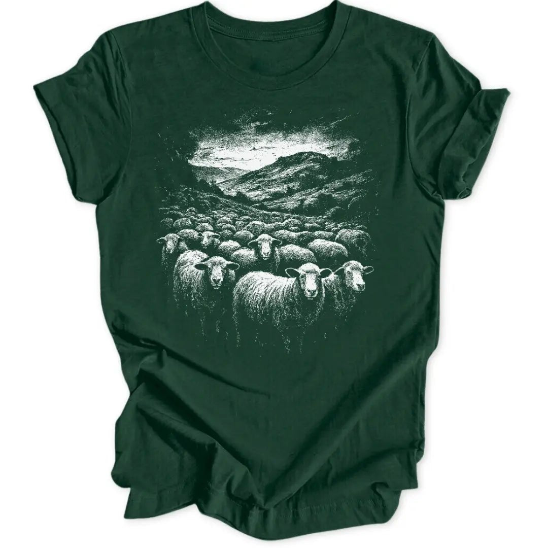 Sheep Flock Unisex T-Shirt - Wild Spirit