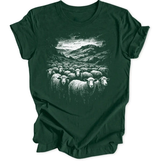 Sheep Flock Unisex T-Shirt - Wild Spirit