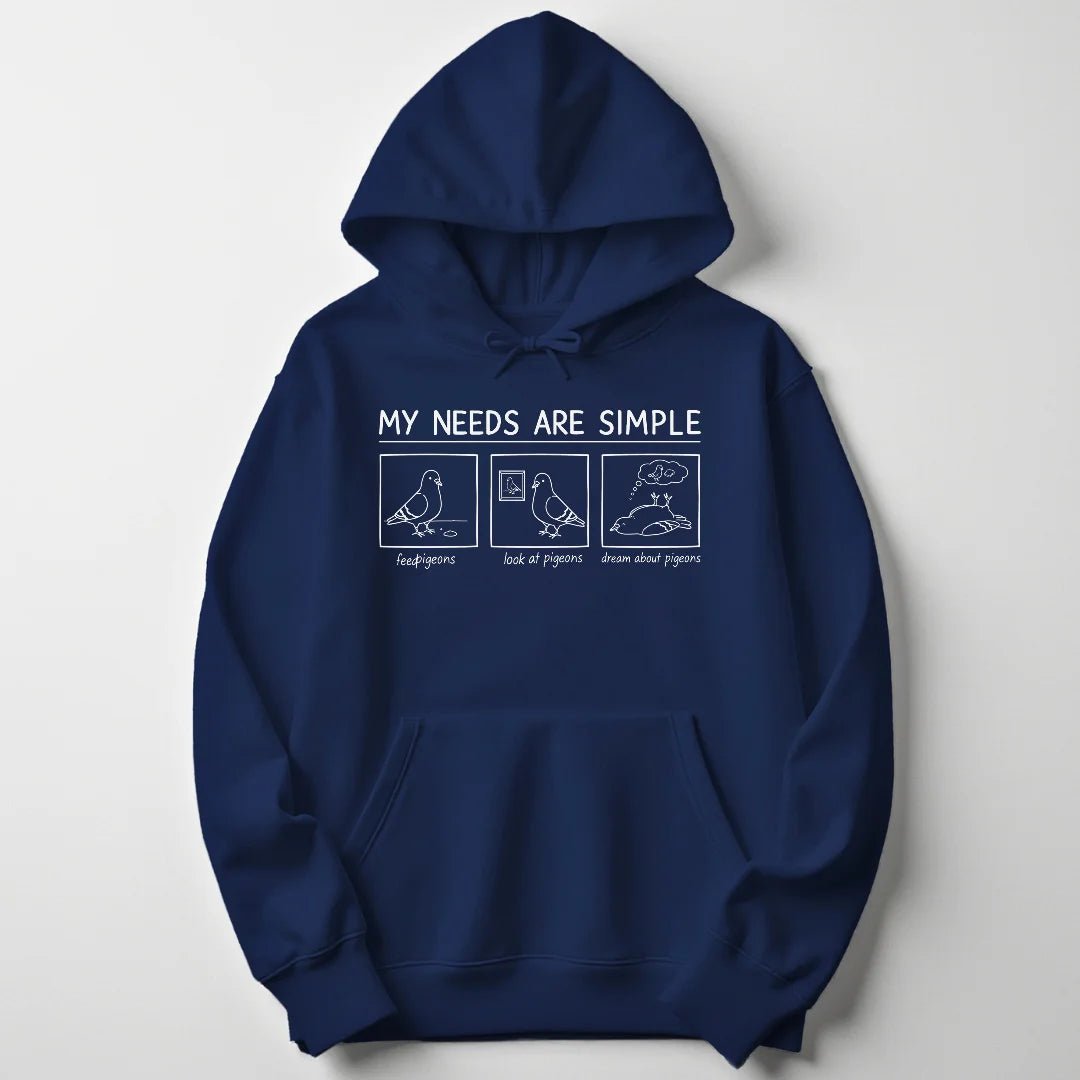 Simple Needs Pigeons Unisex Hoodie - Wild Spirit