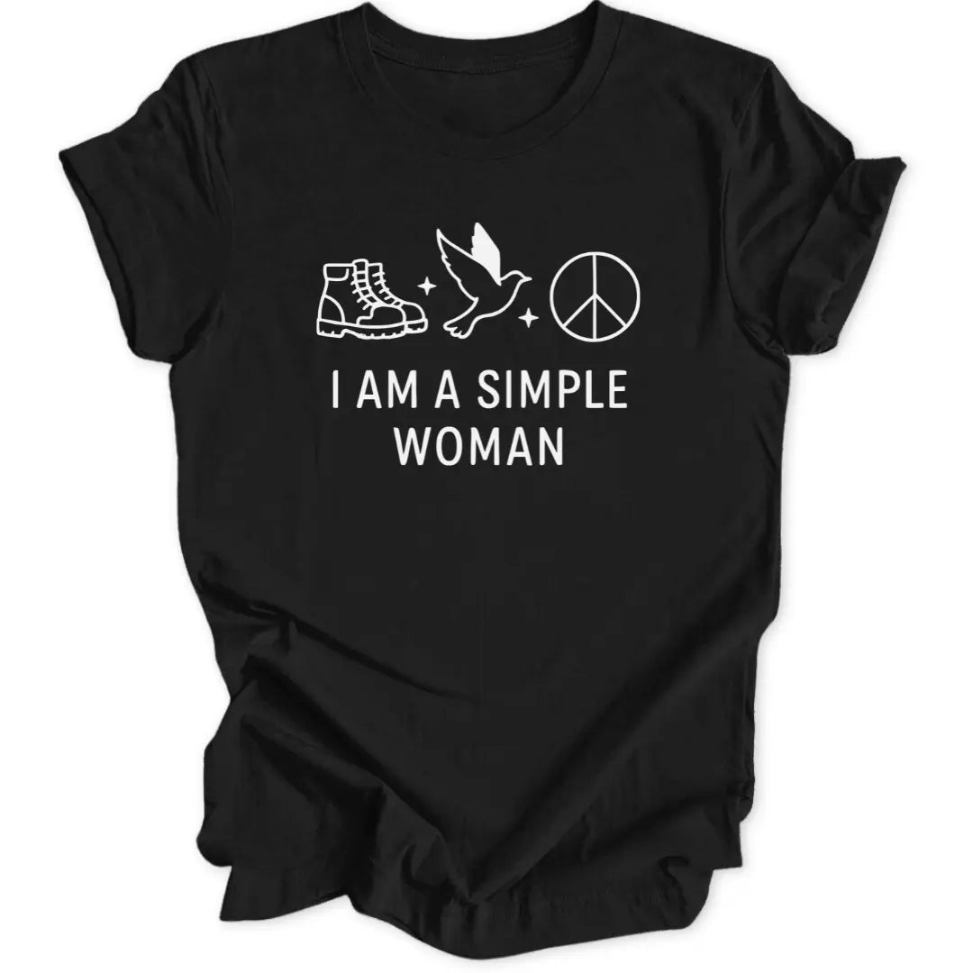 Simple Woman Peace Unisex T-Shirt - Wild Spirit