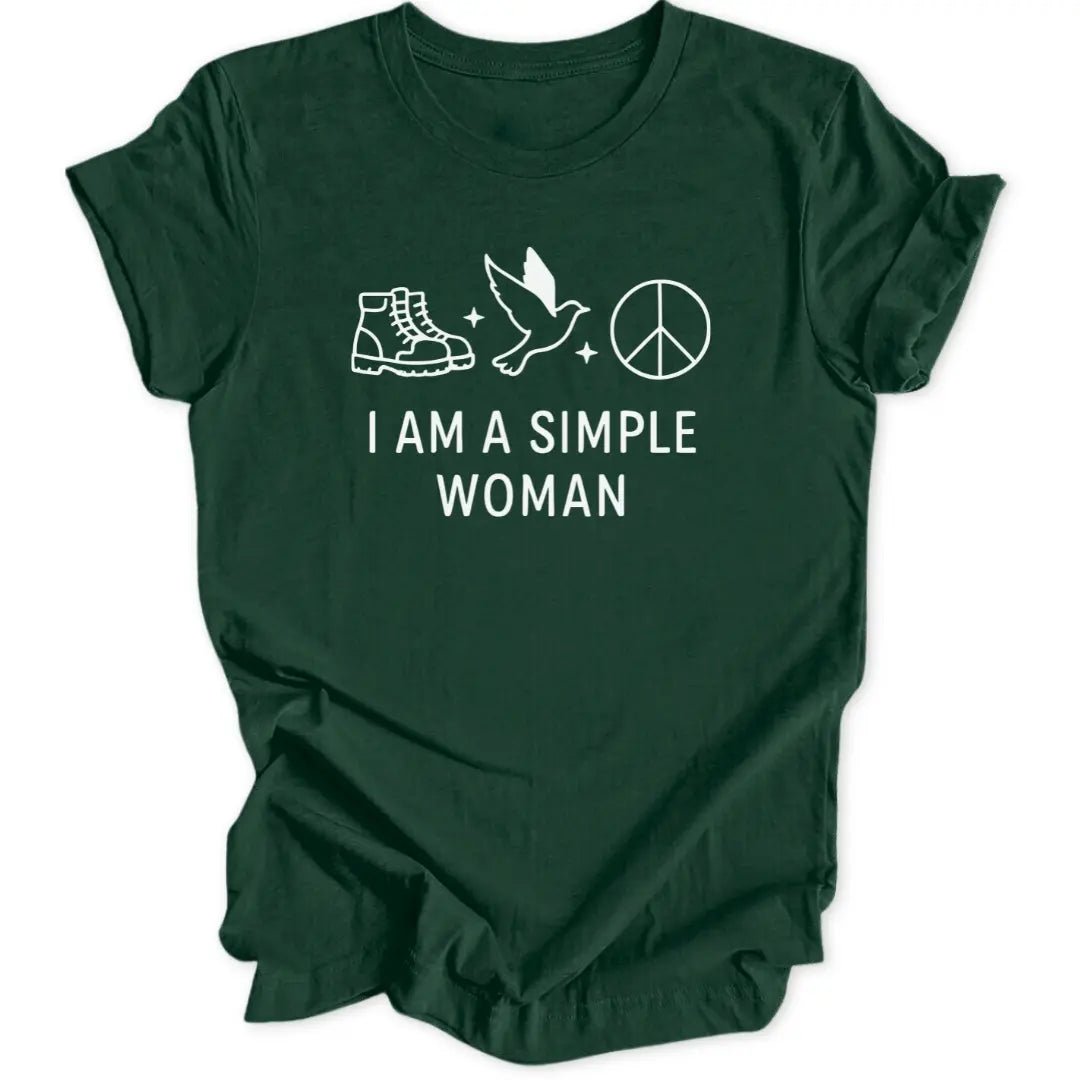 Simple Woman Peace Unisex T-Shirt - Wild Spirit