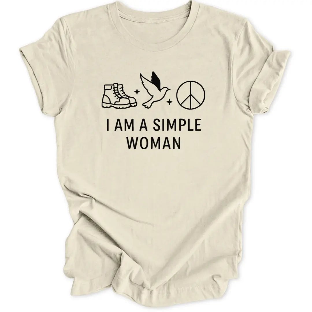 Simple Woman Peace Unisex T-Shirt - Wild Spirit
