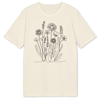 Sonniger Blumengruß Bio T-Shirt - Wild Spirit