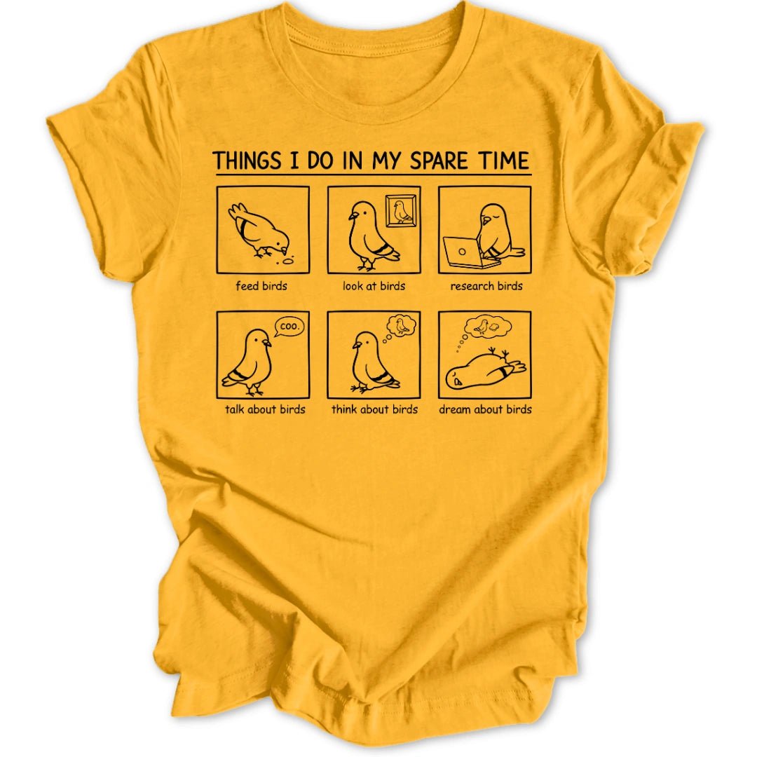 Spare Time Birds Unisex T-Shirt - Wild Spirit