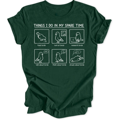 Spare Time Birds Unisex T-Shirt - Wild Spirit
