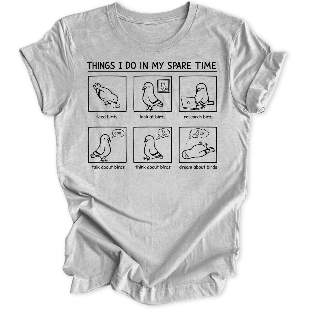 Spare Time Birds Unisex T-Shirt - Wild Spirit