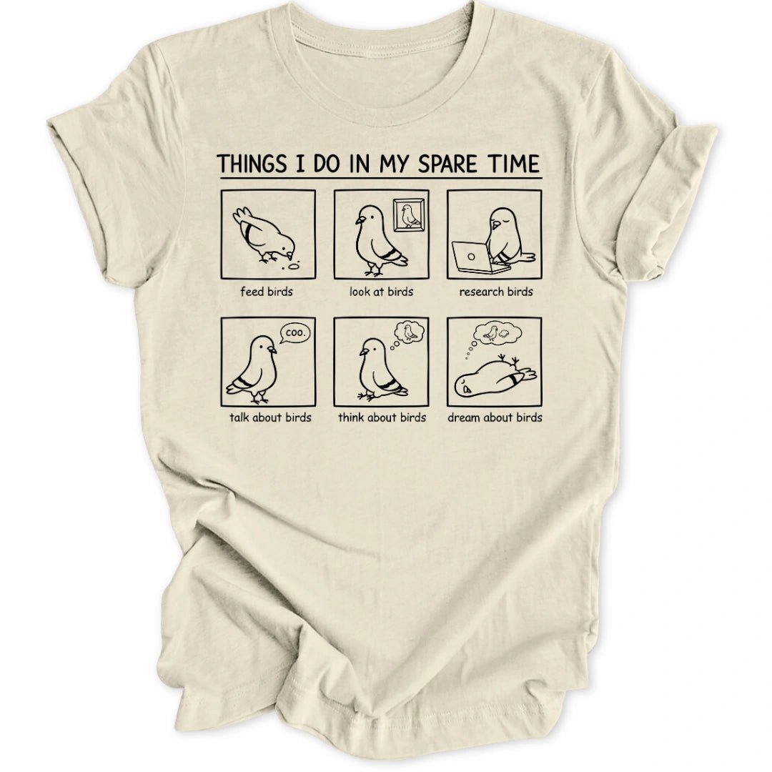 Spare Time Birds Unisex T-Shirt - Wild Spirit
