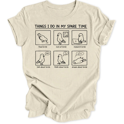Spare Time Birds Unisex T-Shirt - Wild Spirit
