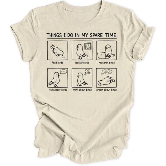 Spare Time Birds Unisex T-Shirt - Wild Spirit