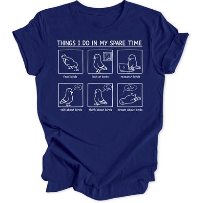 Spare Time Birds Unisex T-Shirt - Wild Spirit