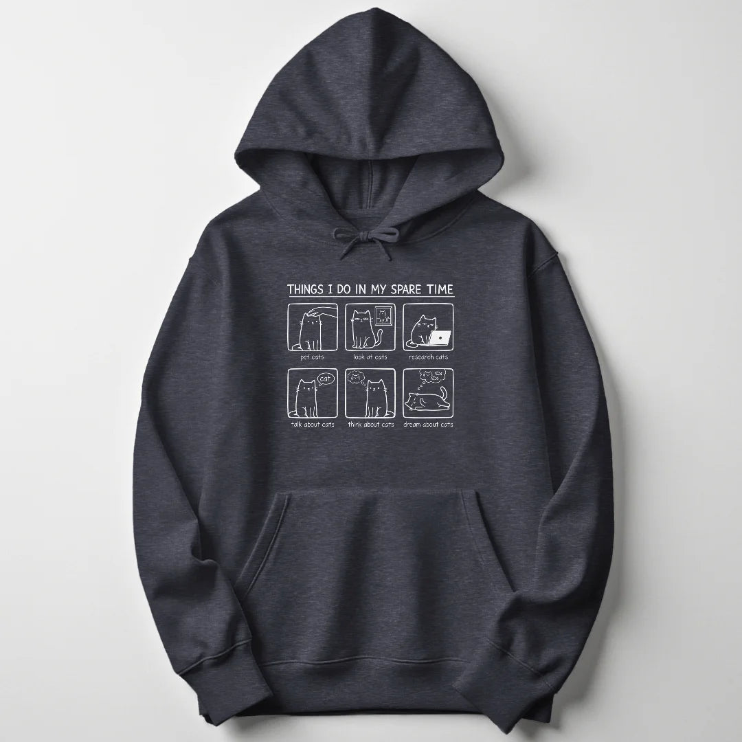 Spare time cats Unisex Hoodie - Wild Spirit