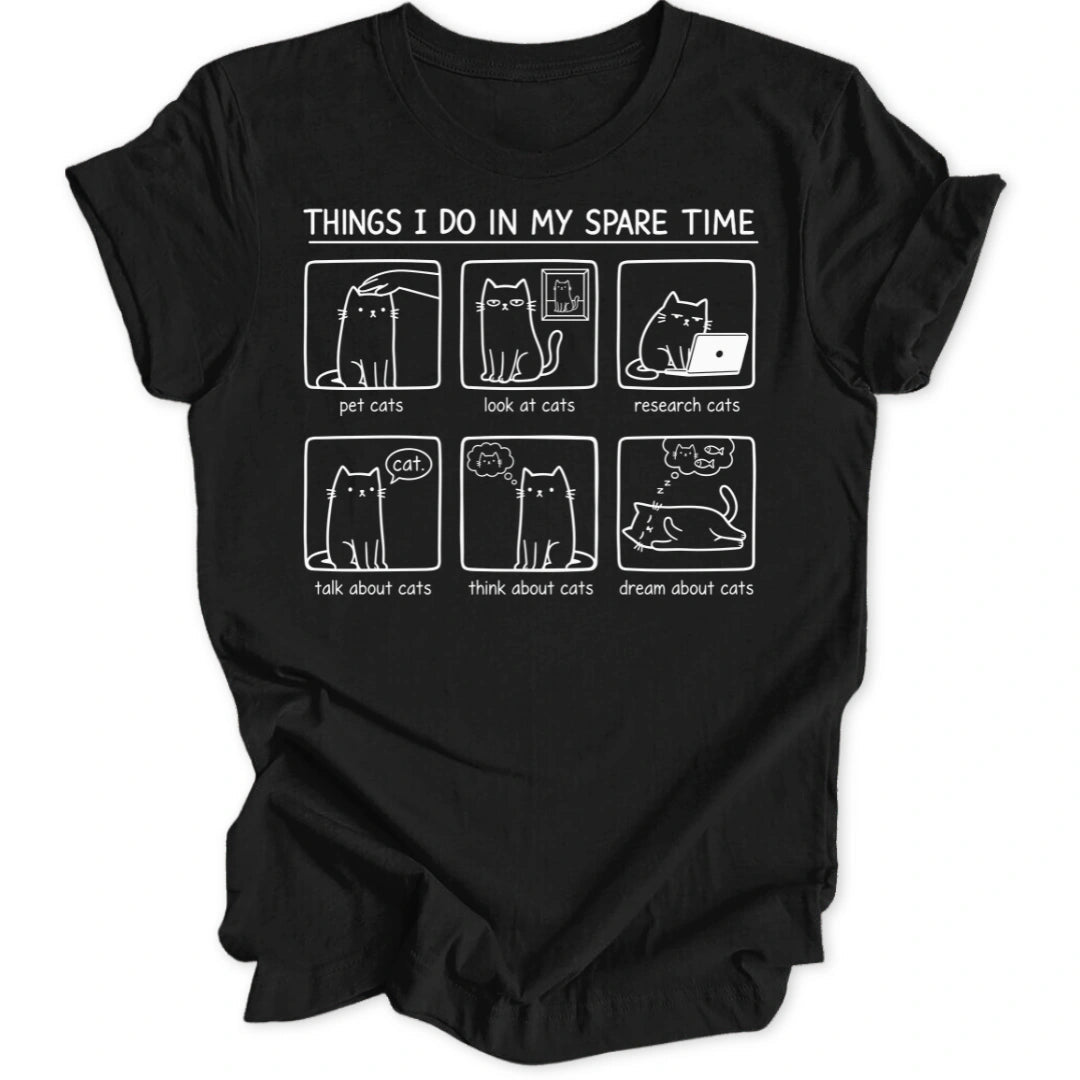 Spare Time Cats Unisex T-Shirt - Wild Spirit
