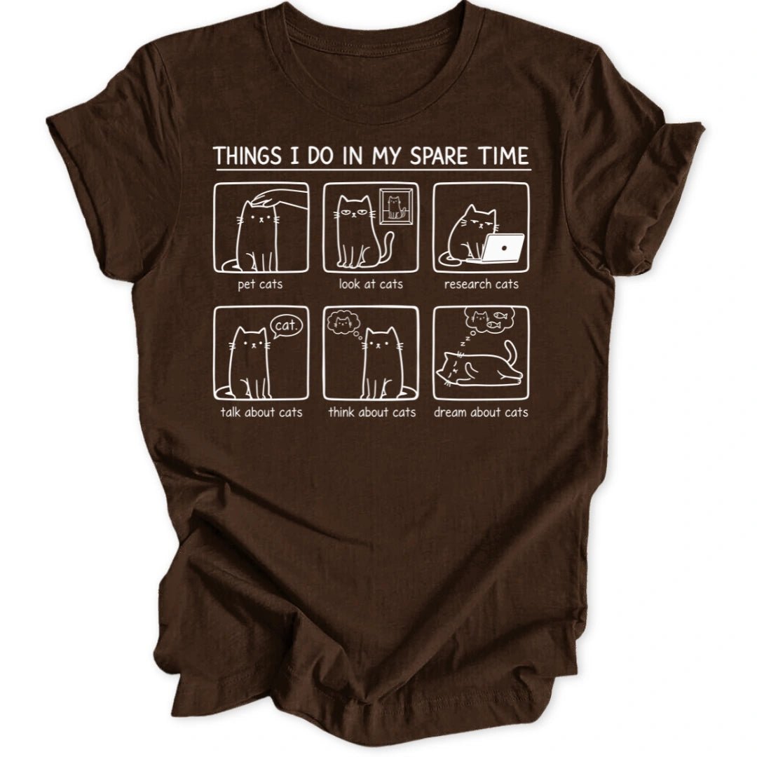 Spare Time Cats Unisex T-Shirt - Wild Spirit