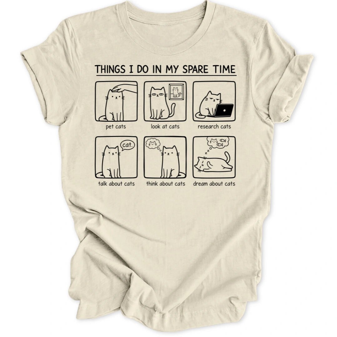 Spare Time Cats Unisex T-Shirt - Wild Spirit