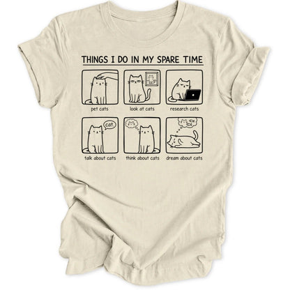 Spare Time Cats Unisex T-Shirt - Wild Spirit